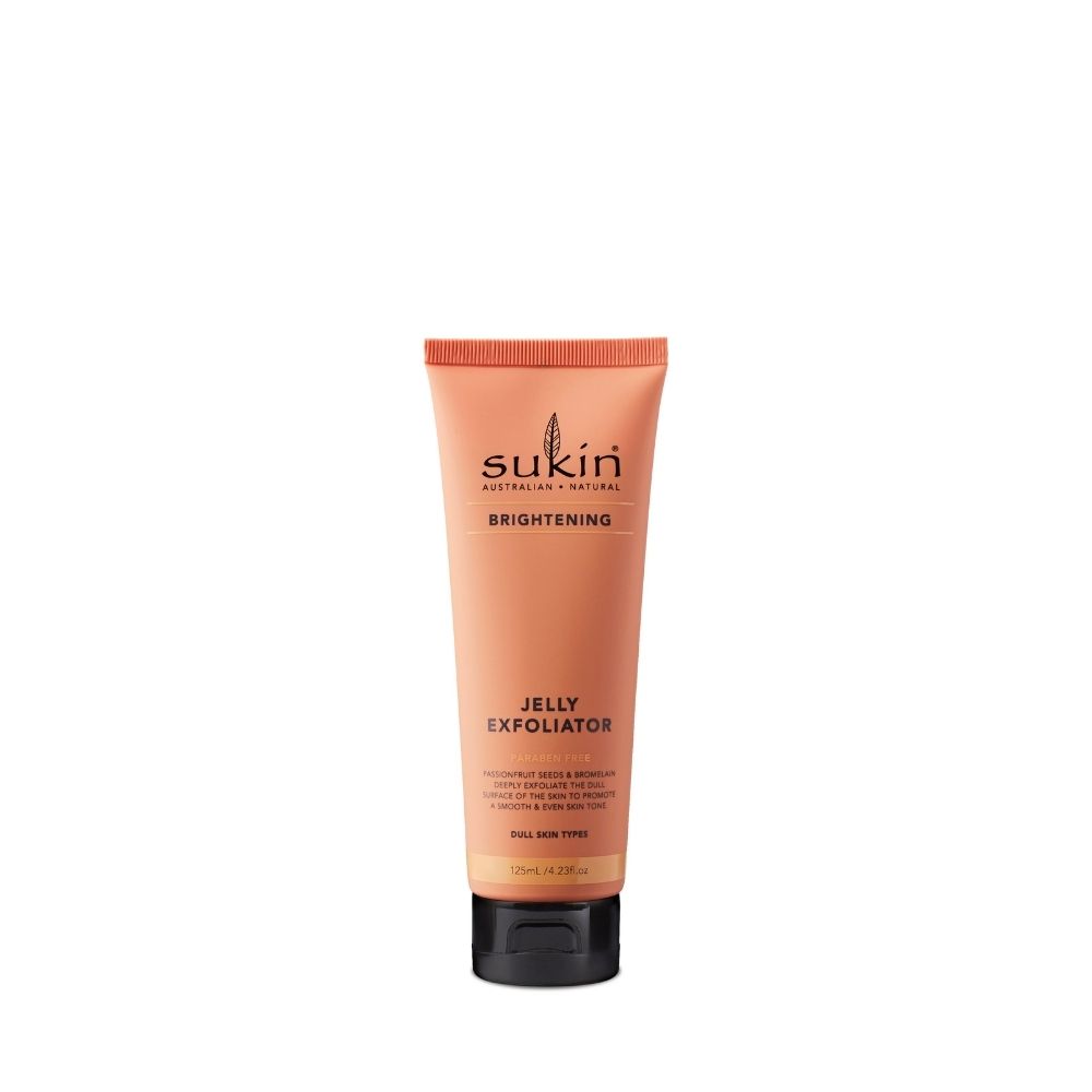 Sukin Brightening Rozświetlający, delikatny żel peelingujący do twarzy z ekstraktem z passiflory 125 ml