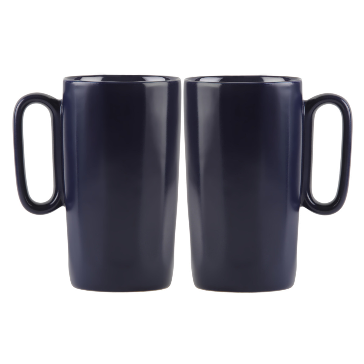 Vialli Design Kubki ceramiczne z uszkiem Fuori granatowe 30107 2 x 330 ml - kubek
