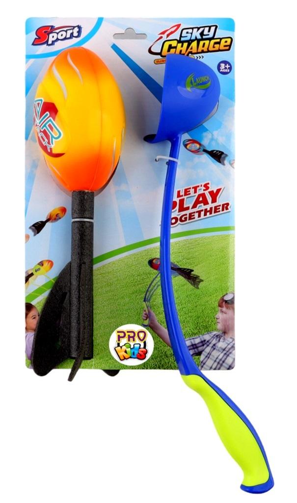 Rakietka z ręczną wyrzutnią mix Pro Kids - zabawka