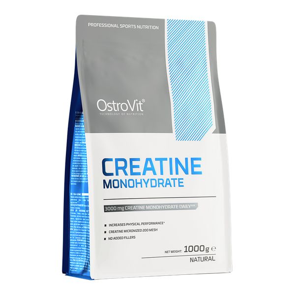 OstroVit Monohydrat Kreatyny - smak naturalny Suplement diety 1 kg - witaminy i minerały