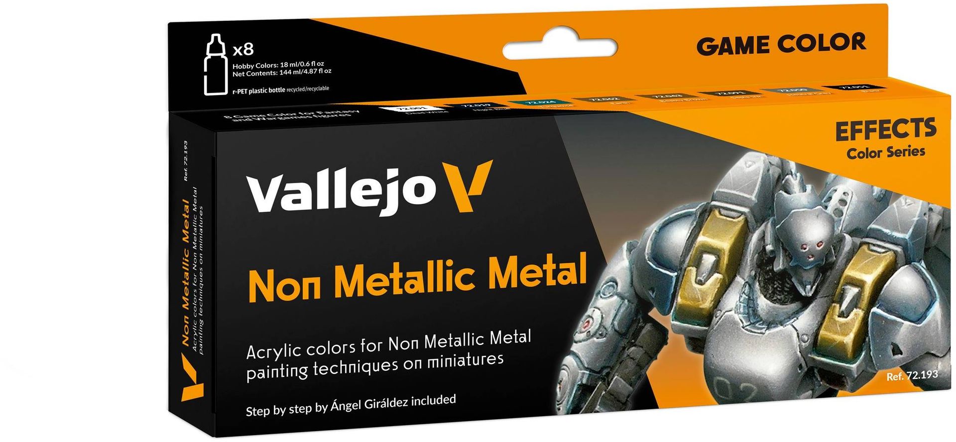 Vallejo: 72.193 - Game Color - Non Metallic Metal 8x18ml
