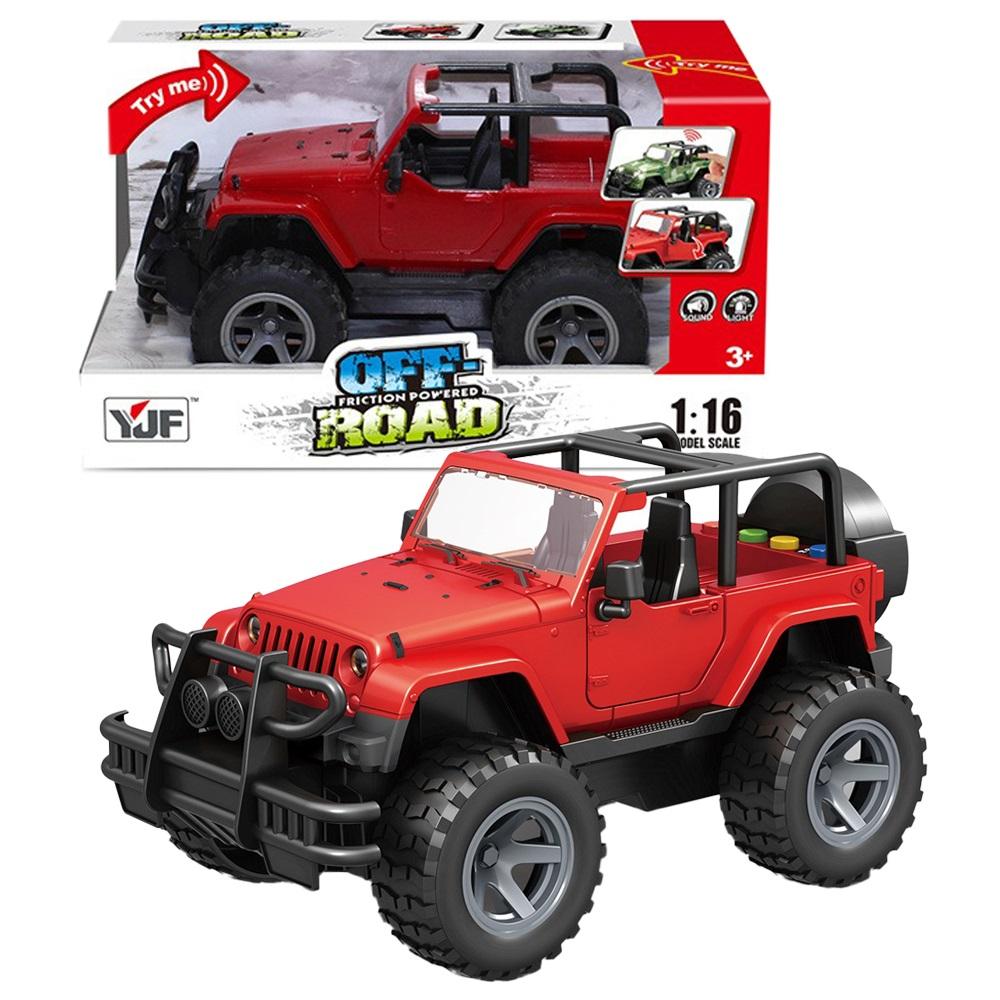 Jeep czerwony na baterie Askato - model lub pojazd