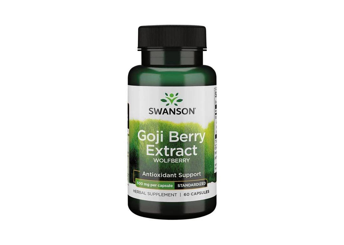 Swanson Goji extract 500 mg - suplement diety 60 kaps. - suplement