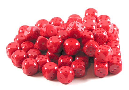Kostka do gry standard - czerwona Plastic Polska - gra