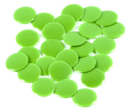 Żetony Małe (pchełki) - zielone Plastic Polska - gra