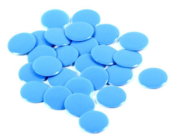 Żetony Małe (pchełki) - niebieskie Plastic Polska - gra