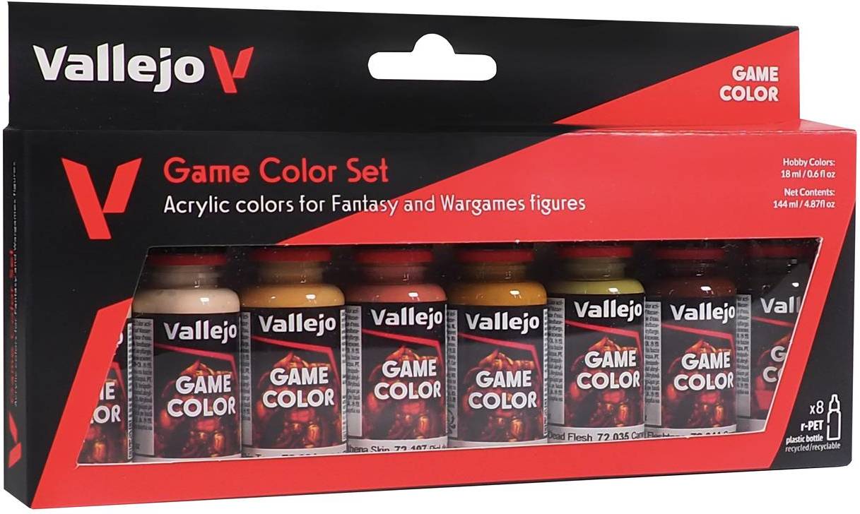 Vallejo: 72.187 - Game Color Set - Skin Tone 8x18ml