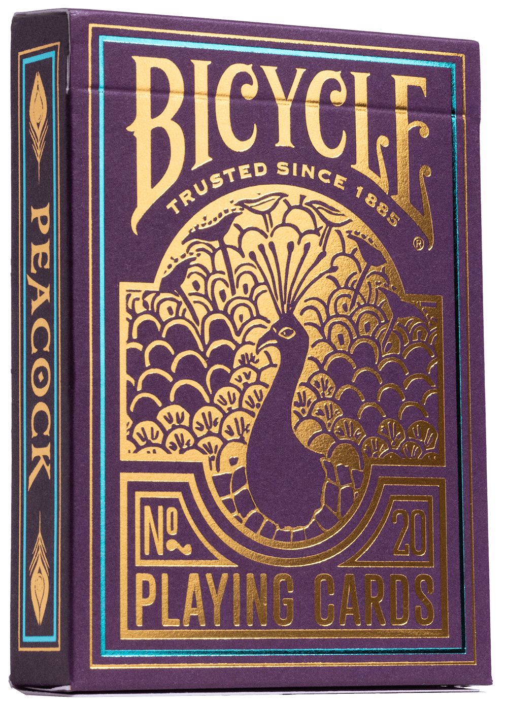 Karty Peacock Purple Bicycle Quint - gra