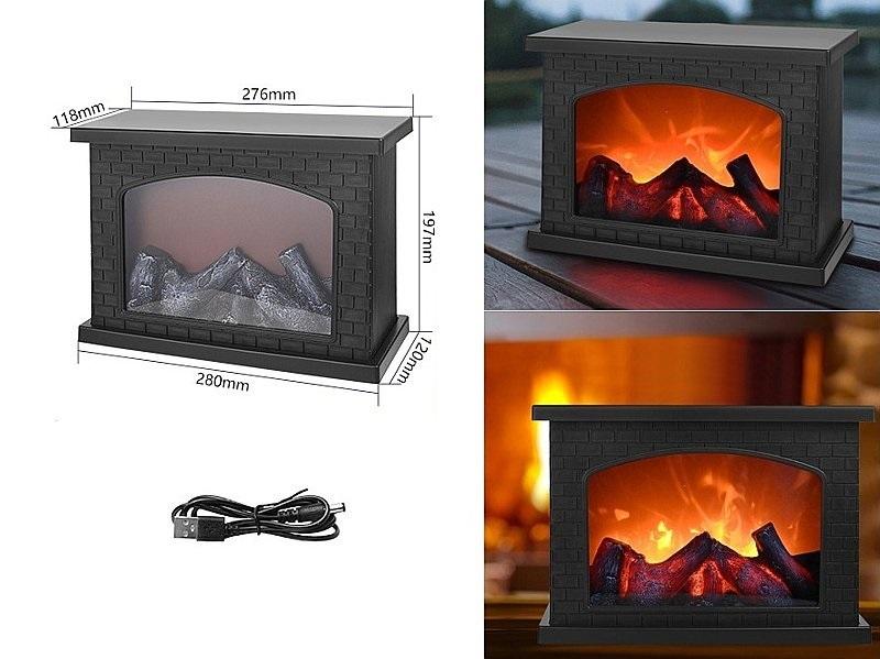 Mini kominek na Usb Adar - zabawka