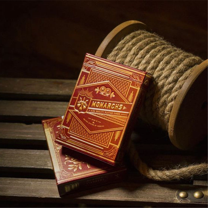 Monarchs, karty do gry, czerwone Theory11 - gra