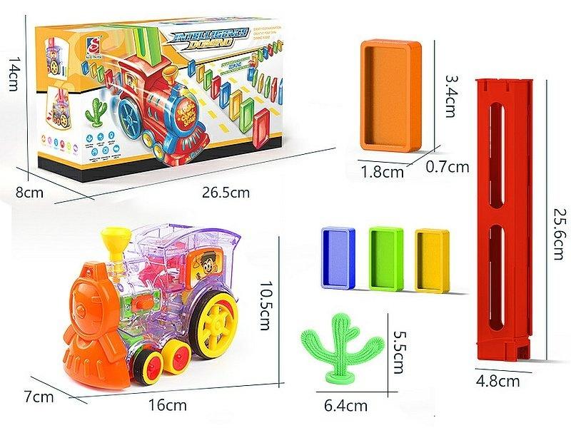 Lokomotywa ustawiająca domino Adar - gra