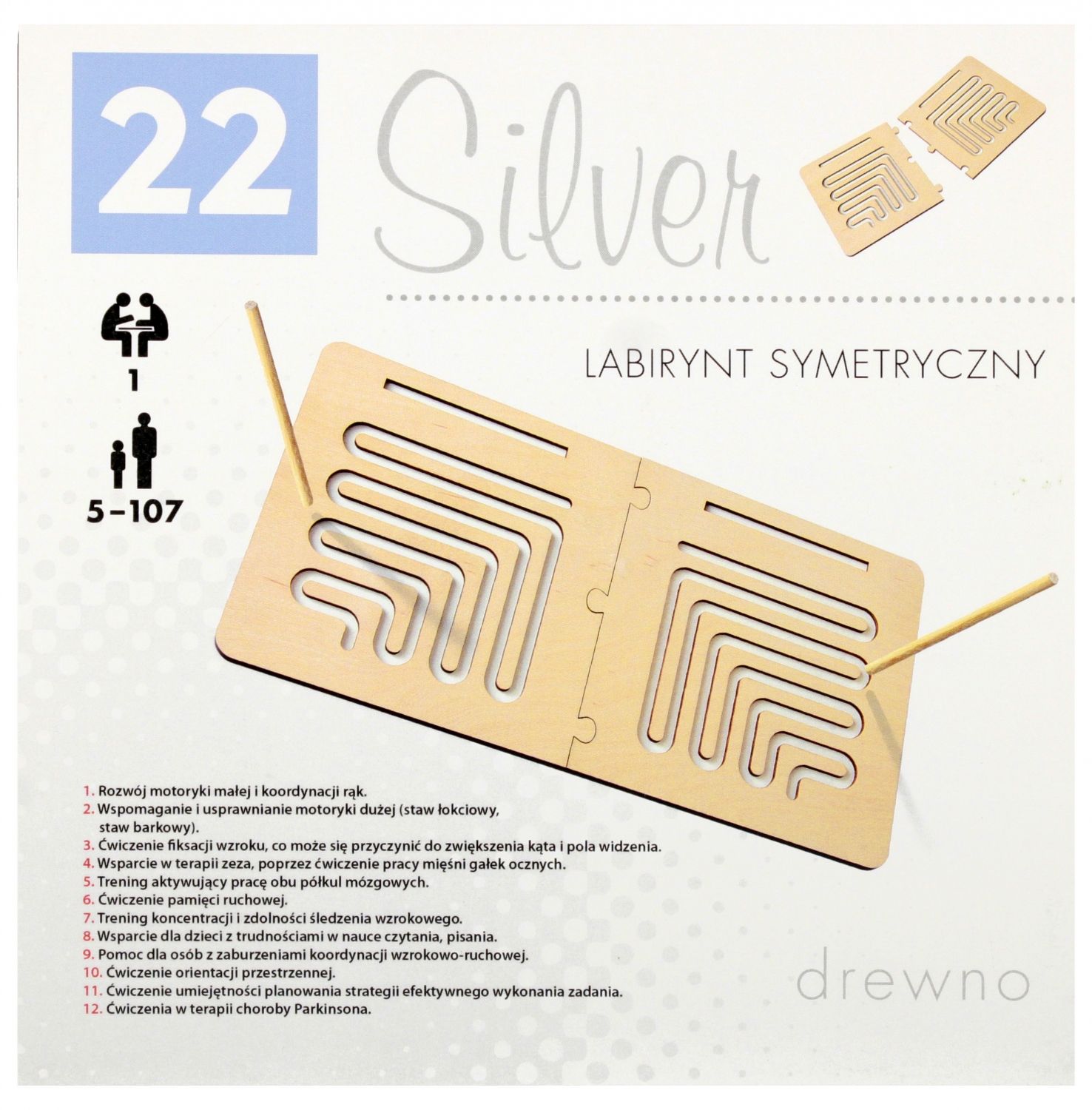 Symetryczny labirynt 3 Silver Alex - gra planszowa