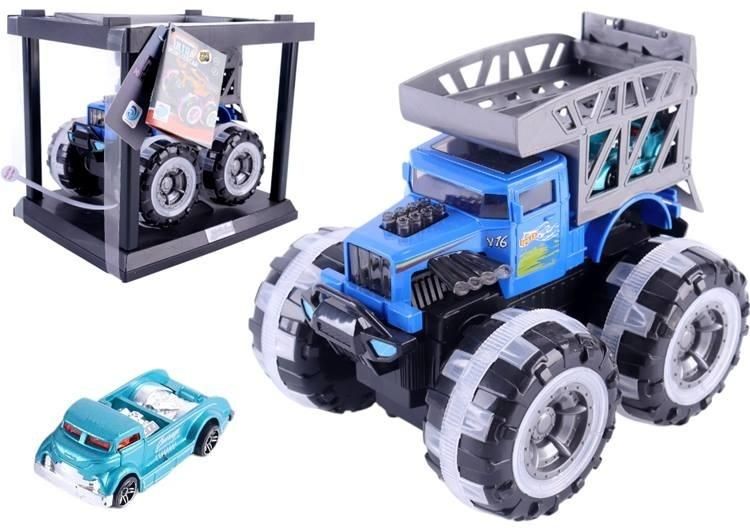 Pojad w klatce - Monster niebieski z autkiem Pro Kids - model lub pojazd