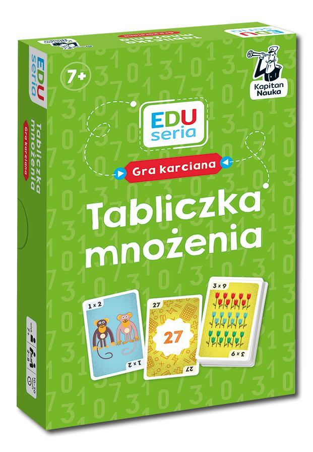 EDUseria. Tabliczka mnożenia. Gra karciana. Kapitan Nauka Edgard - Patrycja Zakaszewska - gra