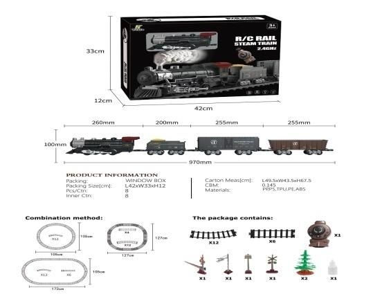 Kolejka Rc z dźwiękiem światłem i dymem Ciuciubabka - model lub pojazd