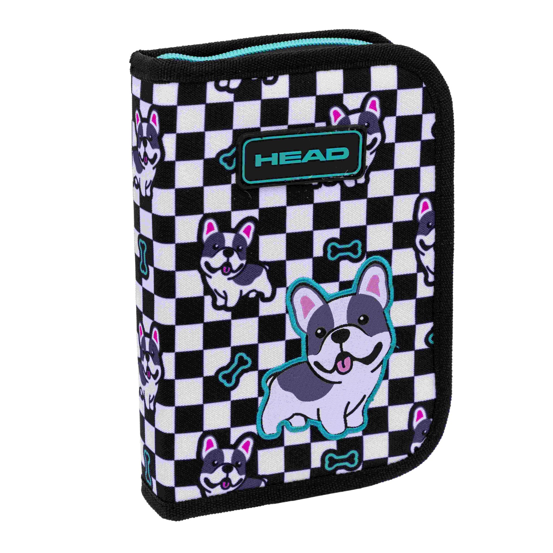 Piórnik pojedyn 2klapk bez wyp Head Cute Puppy Ac1