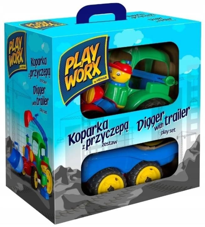 Koparka w kolorowym pudełku Hemar Family - model lub pojazd