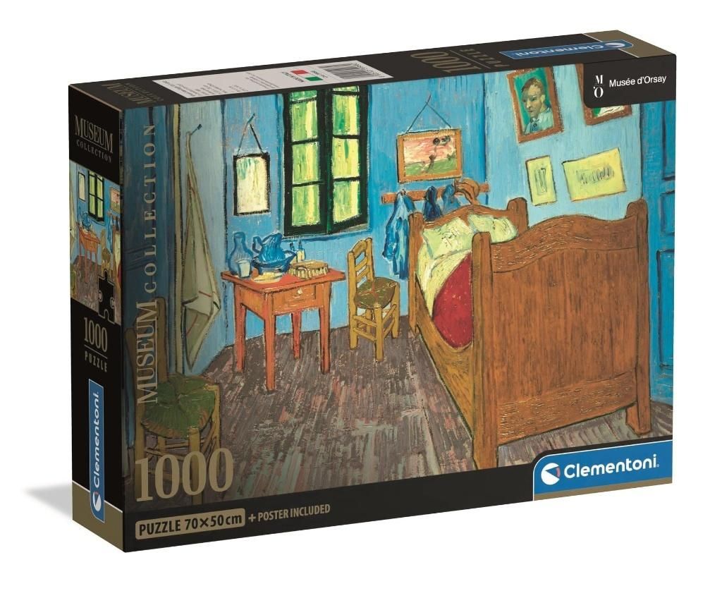 Puzzle 1000 Museum Van Gogh: Bedroom In Arles Clementoni - puzzle
