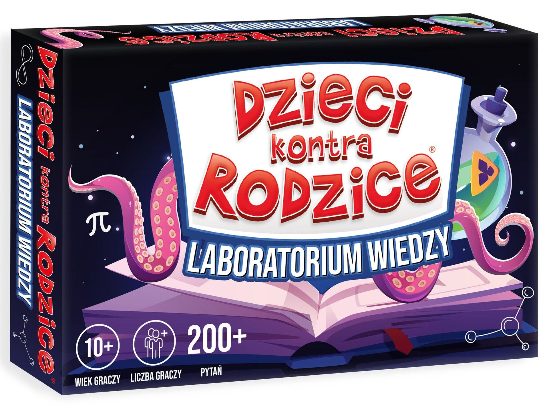 Dzieci kontra Rodzice. Laboratorium Wiedzy - gra planszowa
