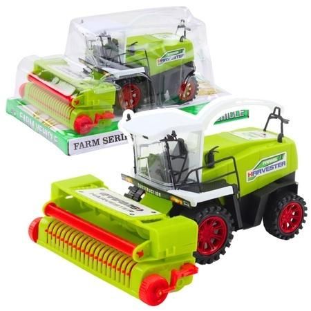 Kombajn rolniczy ruchomy z napędem zielony Leantoys - model lub pojazd