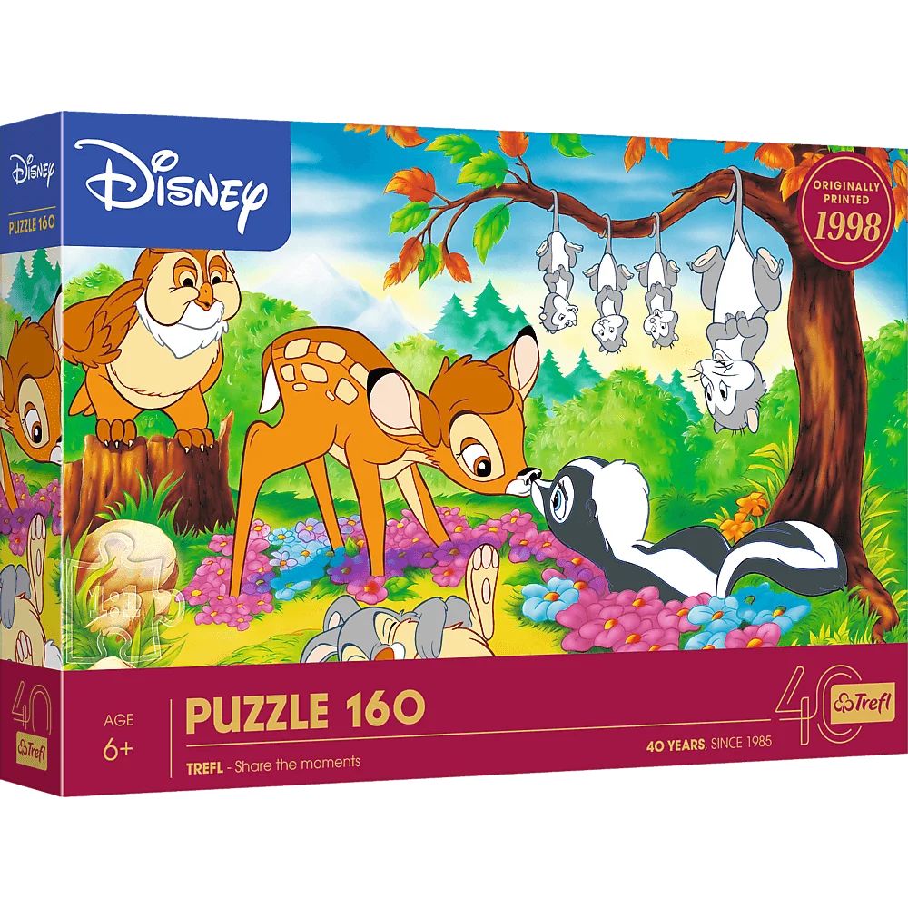 Puzzle 160 Bambi i leśni przyjaciele Trefl - puzzle
