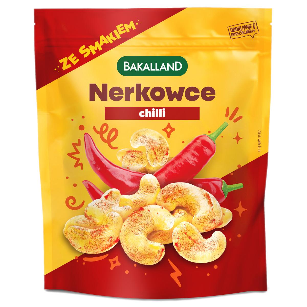 Bakalland Orzechy nerkowca prażone Chilli 170 g - żywność
