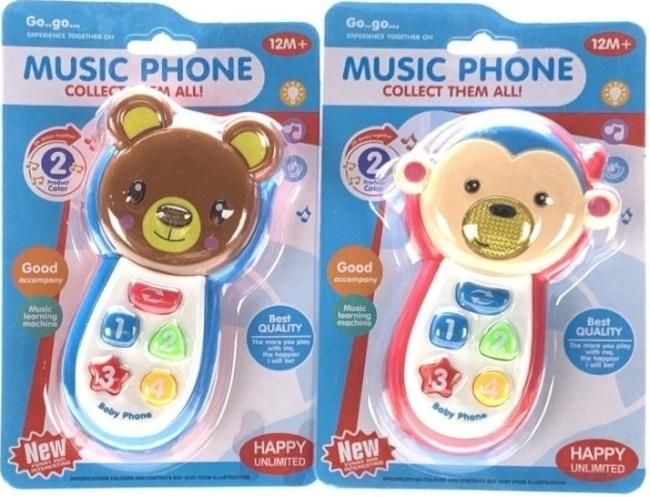 Telefon z muzyką Mix Merkpol - zabawka