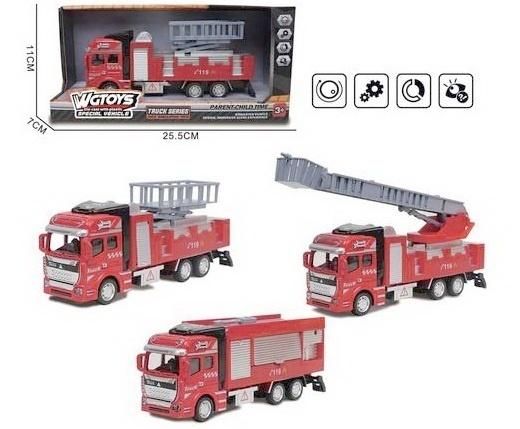 Auto straż metal z napędem Mix Merkpol - model lub pojazd