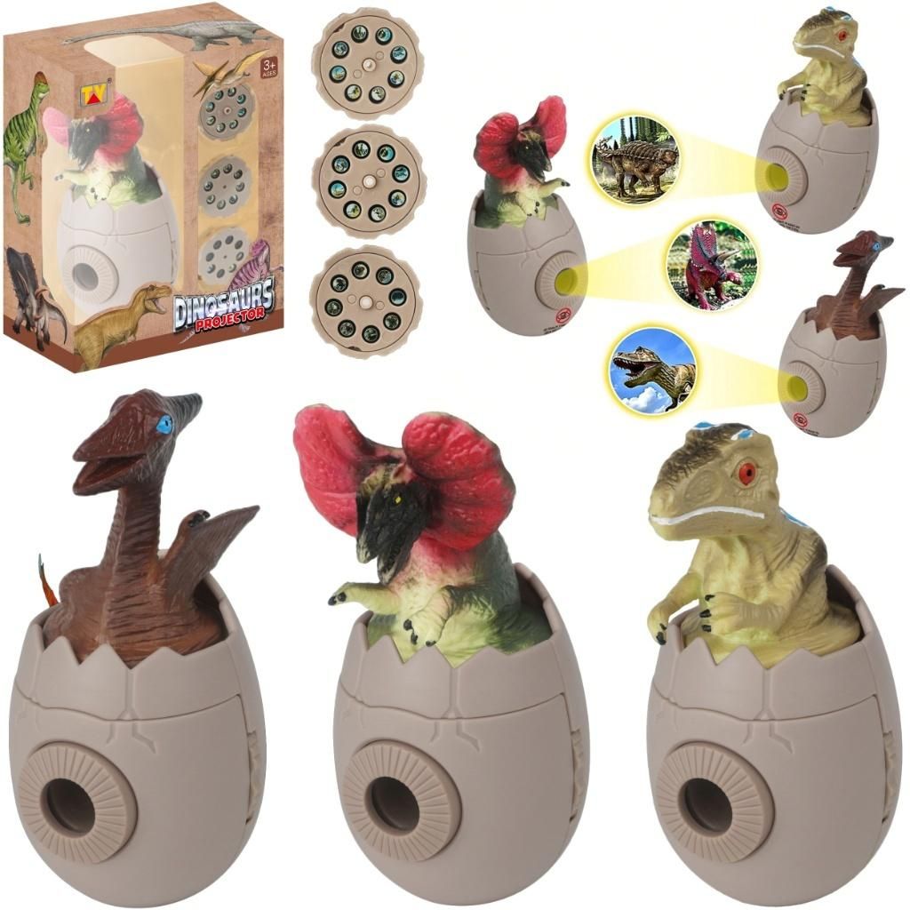 Dinozaury w jajku projektor Mix - figurka