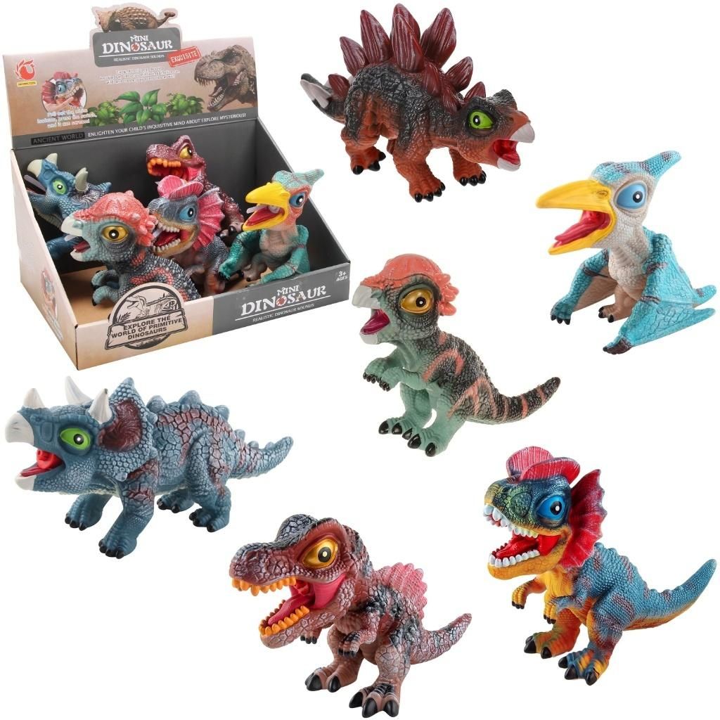 Dinozaur gumowy z głosem Mix Trifox