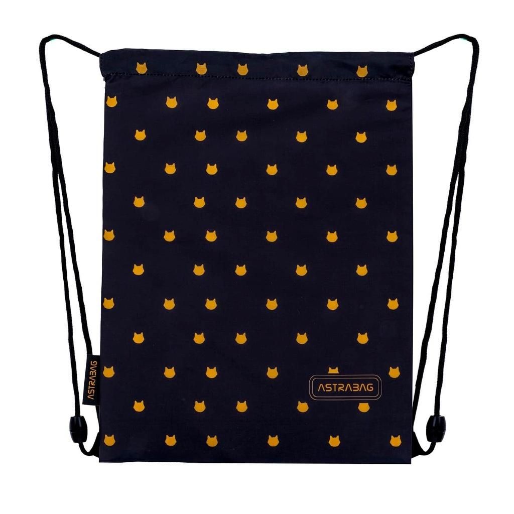 Worek na obuwie Astrabag Fluffy Kitty Blacka Ad1
