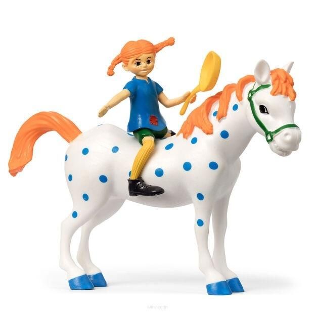 Figurka Pippi z koniem - figurka