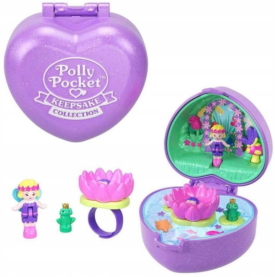 Polly Pocket Zestaw Serduszko z pierścionkiem Mattel