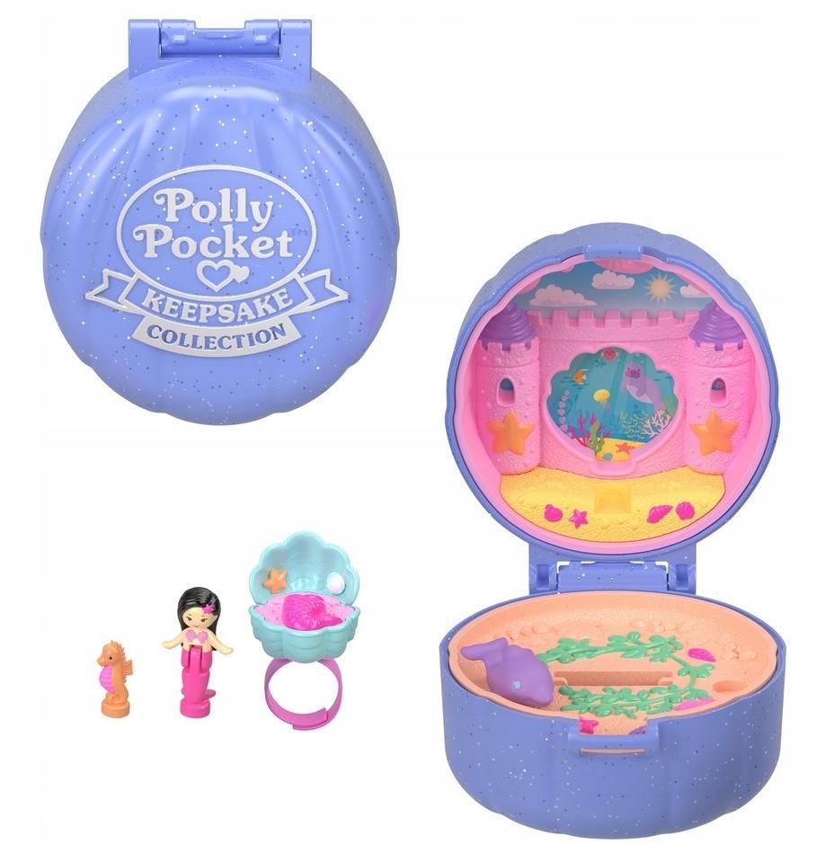 Polly Pocket Zestaw kompaktowy z pierścionkiem Mattel