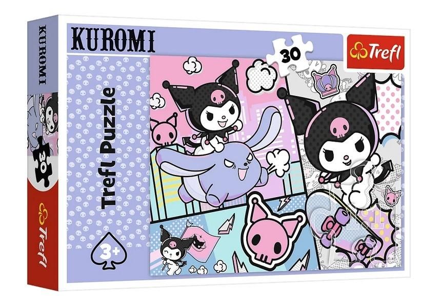 Puzzle 30 Zabawy z Kuromi Hello Kitty Trefl - puzzle