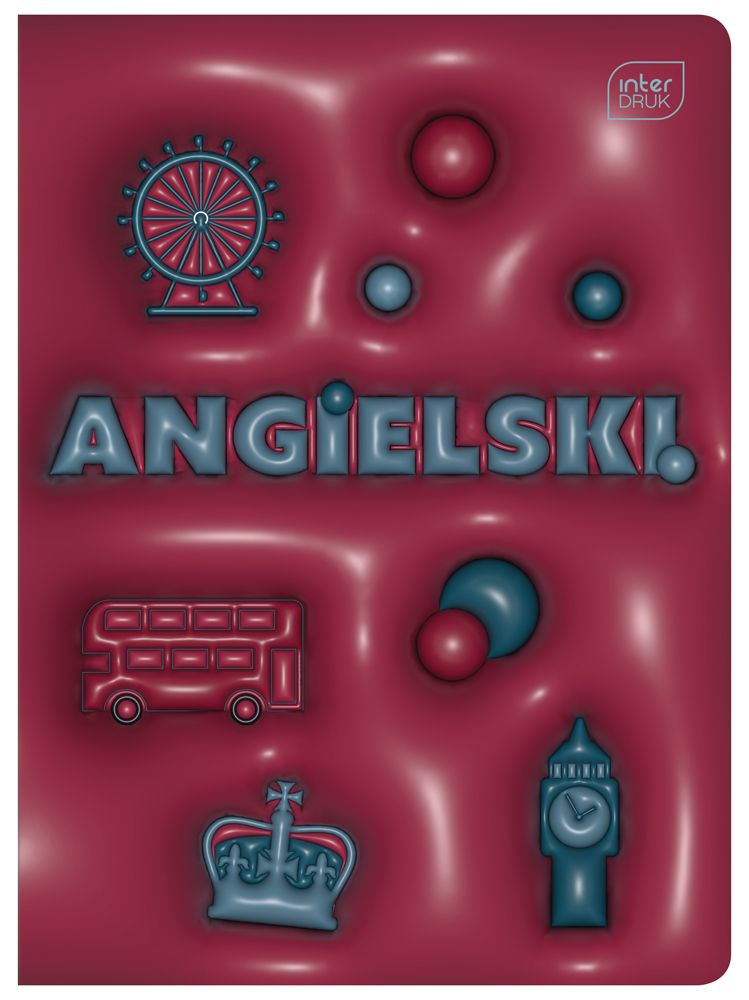 Zeszyt w kratkę. Angielski A5 60k. Hybrid z pigułką wiedzy