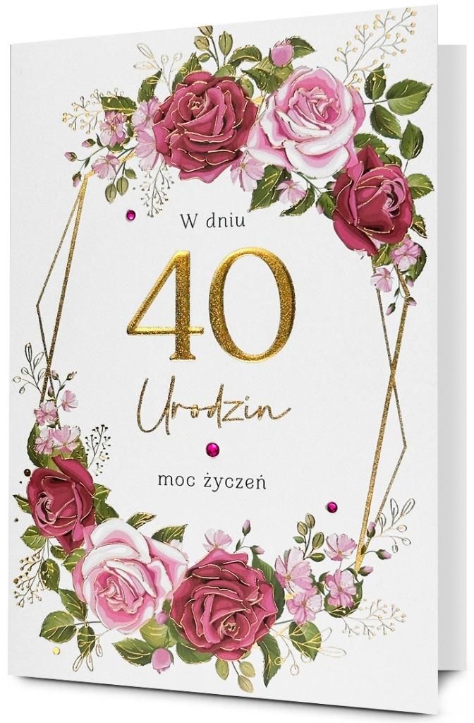 Karnet Urodziny 40 - artykuł papierniczy