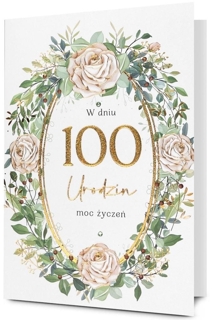 Karnet Urodziny 100 - artykuł papierniczy