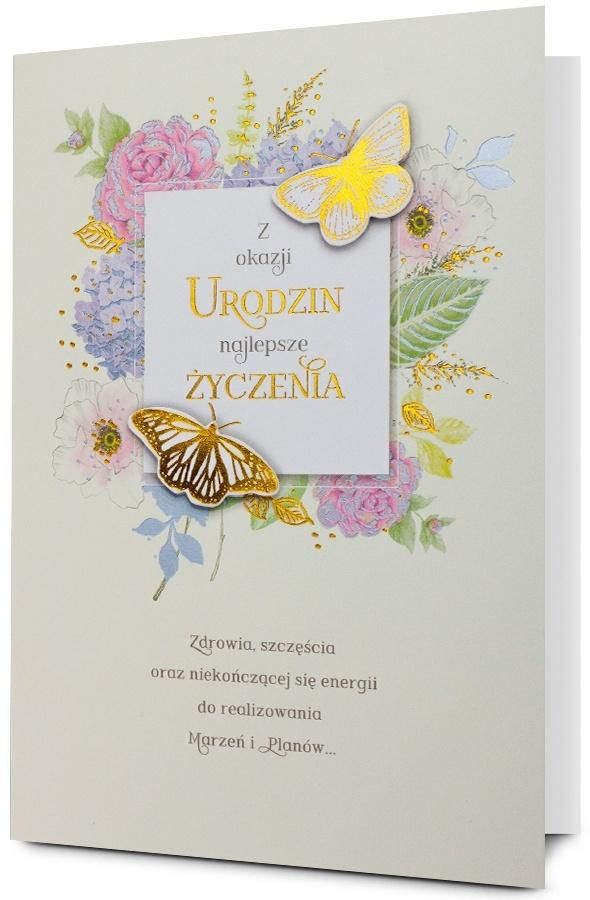 Karnet Urodziny - artykuł papierniczy