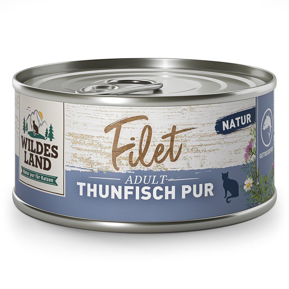 Wildes Land Cat Thunfisch Pur Filet - filety z tuńczyka 80 g - karma dla zwierząt
