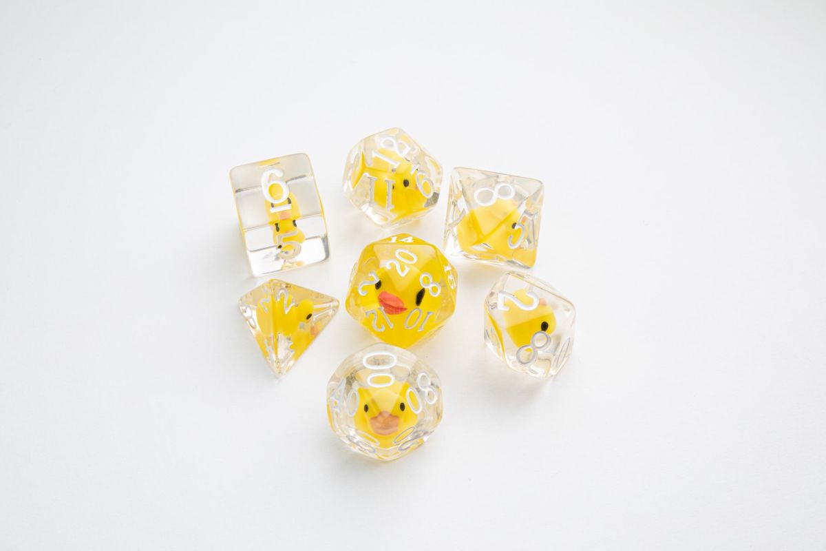 Gamegenic: Embraced Series - Rpg Dice Set - Rubber Duck - gra