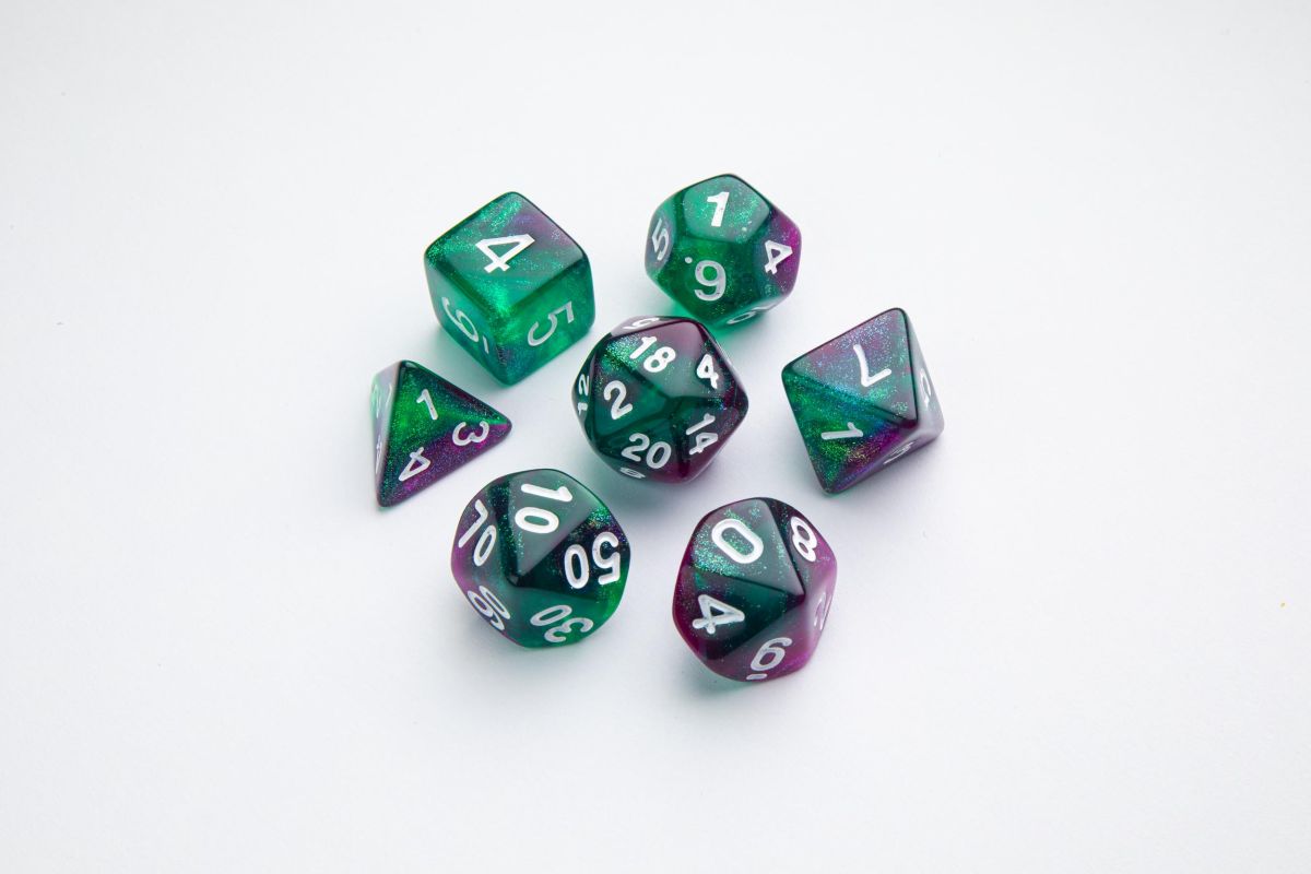 Gamegenic: Galaxy Series - Rpg Dice Set - Aurora - gra