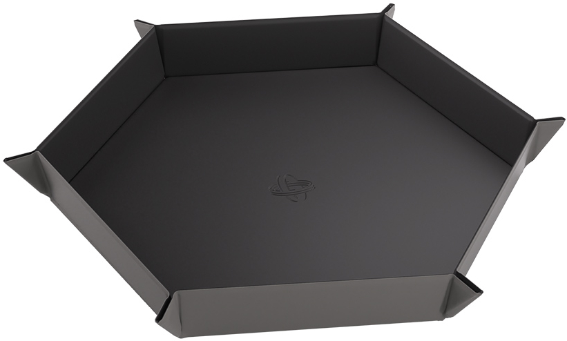 Gamegenic: Magnetic Dice Tray - Hexagonal - Black/Gray - gra