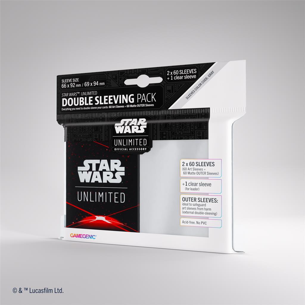 Gamegenic: Star Wars Unlimited - Double Sleeving Pack - Space Red - gra