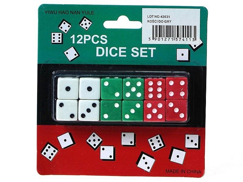 Zestaw 12 kości do gry Adar - gra