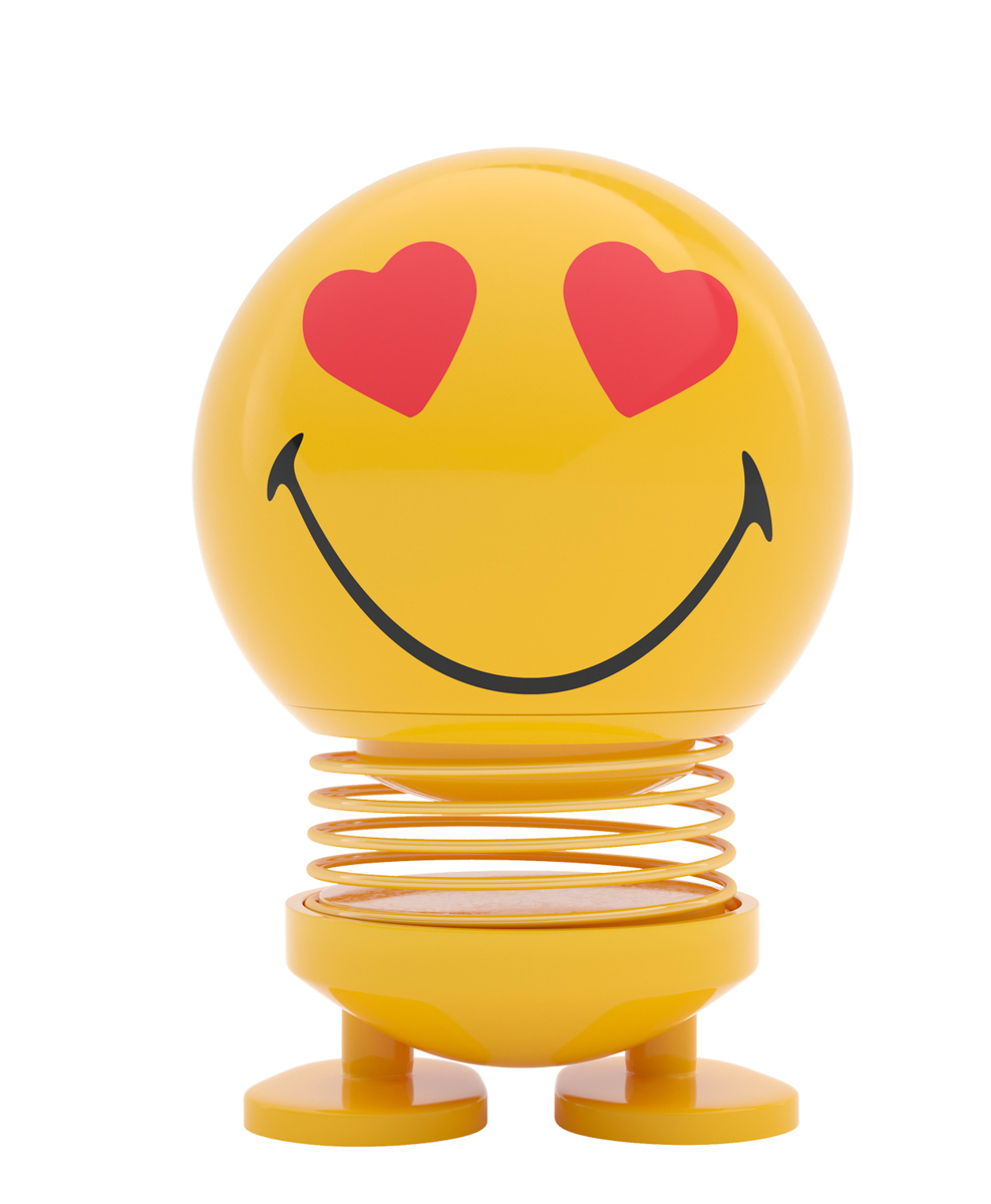 Figurka Hoptimist Smiley Love S 26196 żółty