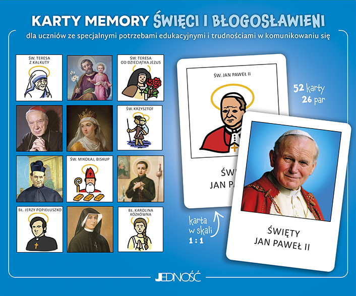 Karty memory Święci i błogosławieni - karty
