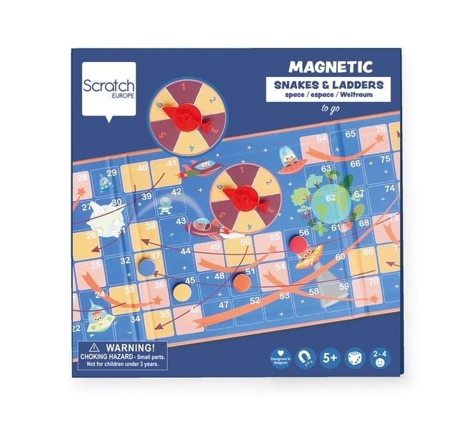 Gra magnetyczna Drabina ze spinnerem Kosmos Scratch - gra