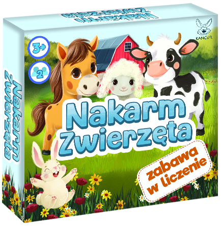 Nakarm zwierzęta. Zabawa w liczenie - gra planszowa