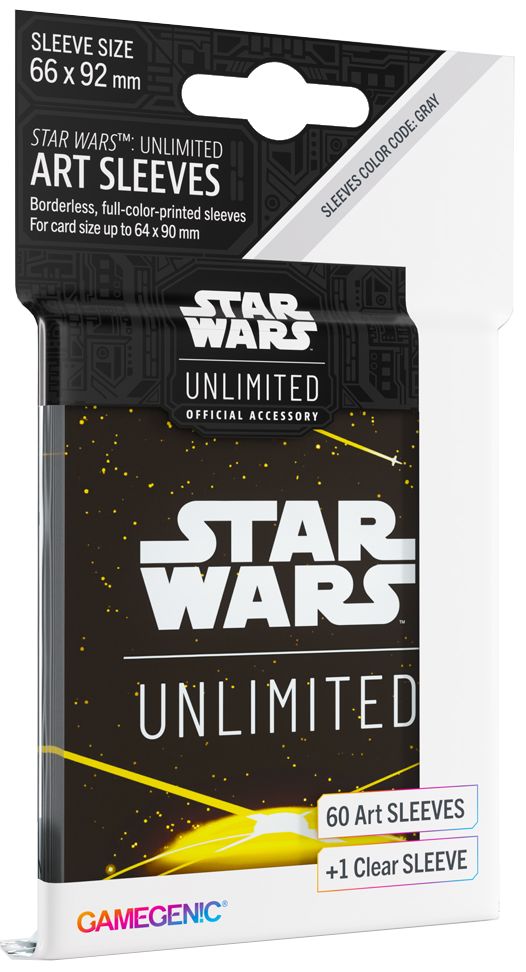 Gamegenic: Star Wars Unlimited - Art Sleeves - Card Back Yellow - gra